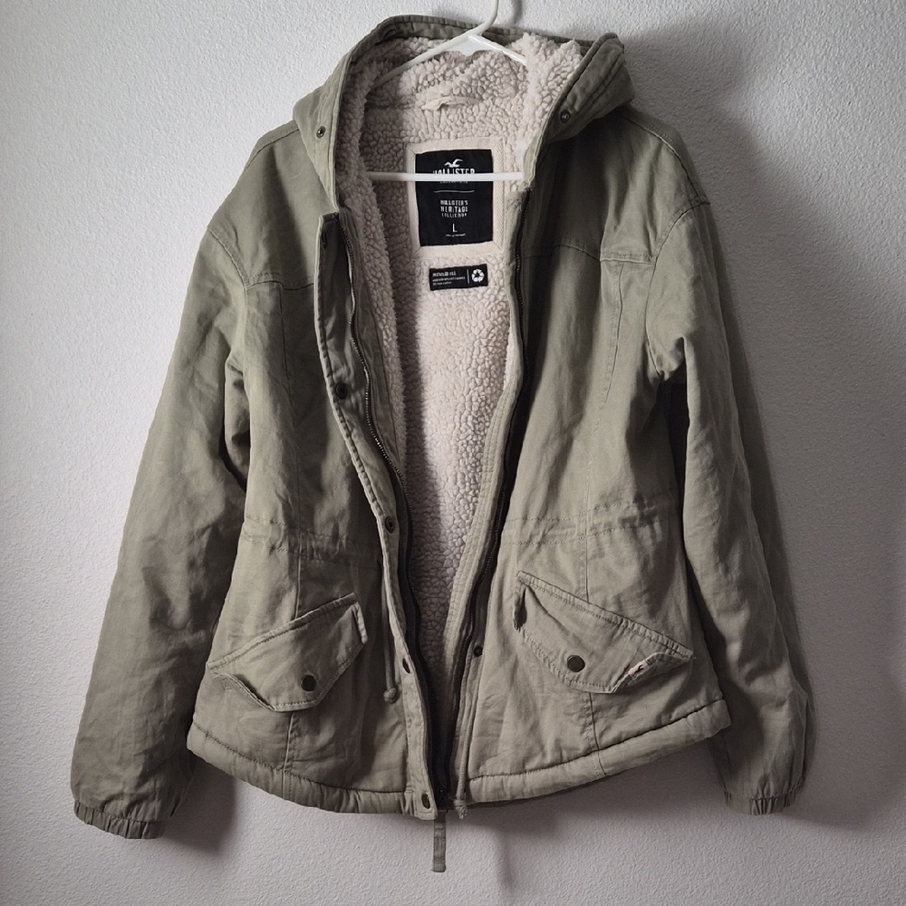 Hollister Olive Utility Jacket